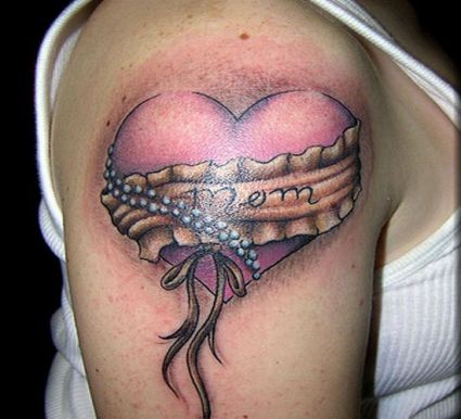 Love Heart Tat For Girl